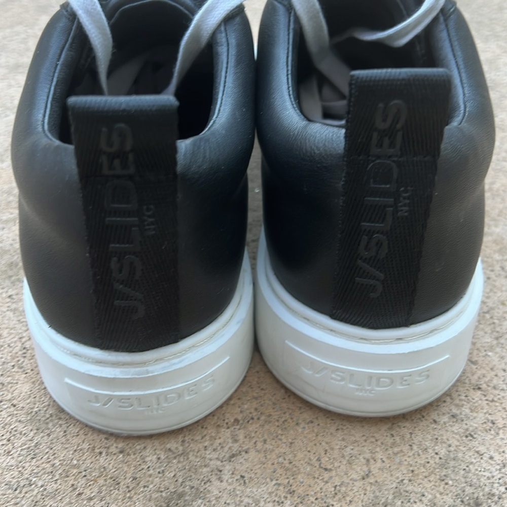 J/Slides NYC Noca Black Leather Platform Women's Sneakers Size 8.5 - Picture 5 of 10